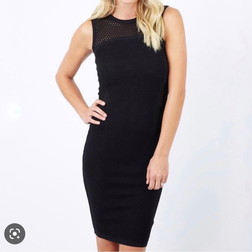 John + Jenn black tight dress - size small